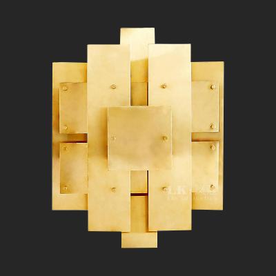 China Postmodern pure copper metal background wall lamp Jonathan Adler Puzzle Sconce（WH-OR-189) for sale