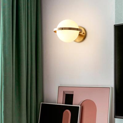 China Modern Planet Wall Lamp Noric All Copper Wall Lamps For Living Room Bedroom Brettin LED Wall Sconce(WH-OR-217) for sale