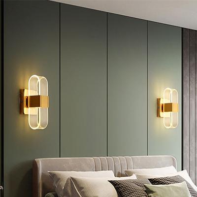 China Modern transparent line light guide LED bar light luxury creative living room scandinavian wall lamp(WH-OR-230) for sale