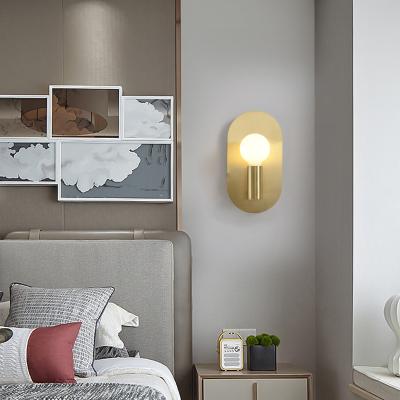 China Modern Wall Lamp Stylish Brass Gold E27 For Living Dining Room brass wall lamp(WH-OR-228) for sale