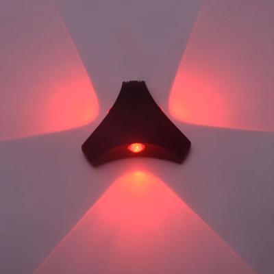 China Indoor outdoor 9W Led Wall Lamp Aluminum triangle surface wall mouted Light(WH-RC-21) for sale