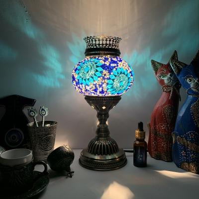 China Turkish mosaic aroma table Lamp vintage art deco Handcrafted Moroccan Table Lamp(WH-VTB-10) for sale