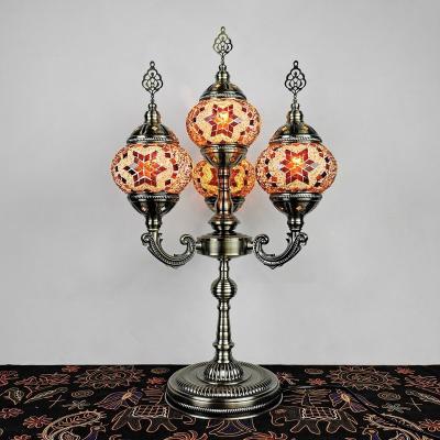 China Mediterranean style Art Deco Turkish Mosaic Table Lamp restaurant table light(WH-VTB-15) for sale
