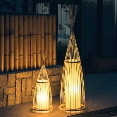 China Chinese Bamboo Led Floor Lamps Standing Led Floor Lamps for Living Room Decorative Floor Lamp（WH-WFL-03) for sale