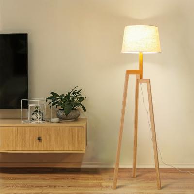 China Nordic Tripod Solid Wood Creative Sofa and Bedside Wood tripod lamp(WH-WFL-06) for sale