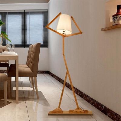 China Nordic Wood Fabric Stand Light For Living Room Bedroom Study Art Deco Living room floor lamp(WH-WFL-07) for sale