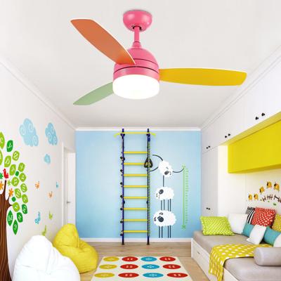 China 42 inch led Ceiling fan lamp light with Remote Control 18w Kids room cooling fans Light(WH-CLL-17) for sale