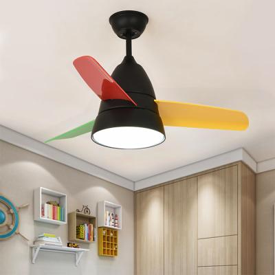 China 220V Ceiling Fans Lights with remote control Nordic modern children's 36 Inch ceiling fan with remote(WH-CL-19) for sale
