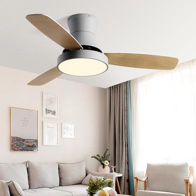 China Wood Ceiling Fan with Light LED Modern Kitchen/ Restaurant/Bedroom Nordic smart ceiling fan Light(WH-CLL-31) for sale