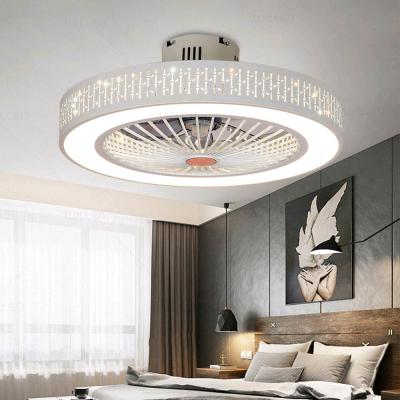 China Modern Style Ceiling Fan with APP and Controller Fashion Round Indoor Outdoor ceiling fan led(WH-VLL-12) for sale