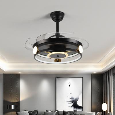 China Nordic Ceiling Fan with Lights Invisible Retractable Blade Industrial retractable ceiling fan Light(WH-VLL-20) for sale