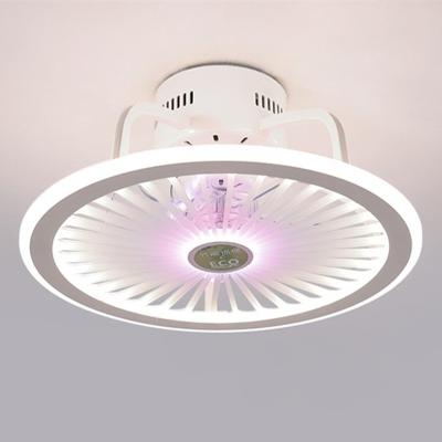 China Modern Bedroom Led Smart Ceiling Fan Light Creative Study Diningroom ceiling light with fan(WH-VLL-21) for sale