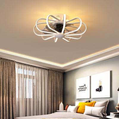 China Modern Led Ceiling Fan Light Nordic Bedroom Kitchen Living Room Restaurant invisible fan Light(WH-VLL-22) for sale