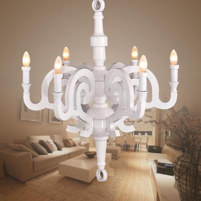 China White Chandelier Postmodern indoor lighting candle chandelier Paper Chandelier L Patchwork（WH-MI-109) for sale