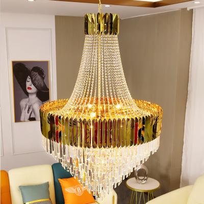 China Led Crystal Chandelier For Living Dining Room Round Rectangle hotel lobby chandelier(WH-CY-239) for sale