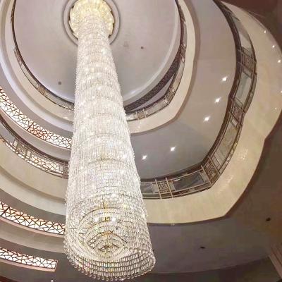 China Luxury Decorative Big Size Lamp Modern Hotel Lobby Used Extra Large Crystal Chandelier(WH-NC-85) for sale
