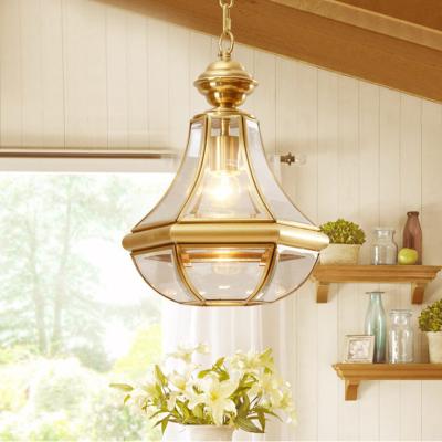 China Europe Lustre Copper Led Pendant Chandeliers Lamp Glass Corridor Led Chandelier(WH-CI-140) for sale
