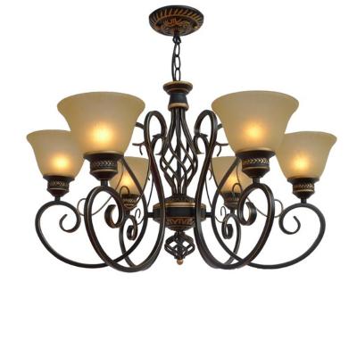 China Vintage Loft Chandelier European Fashion Wrought Iron Lighting(WH-CI-145) for sale