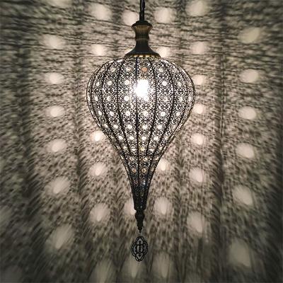 China Metal Hollow Hanging Light Morocco Exotic Pendant Light for Turkish Southeast Asia Cloth Shop Light(WH-DC-20) for sale