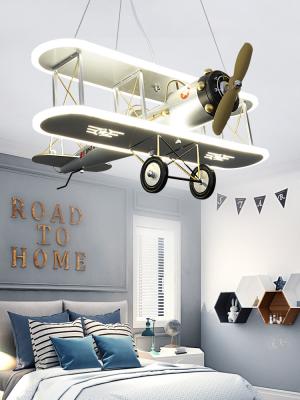 China Creative Led Children's Aircraft Lamp Boy Bedroom Room Lamp Modern Personality Fashion Simple Cartoon Chandelier(WH-MA-1 for sale