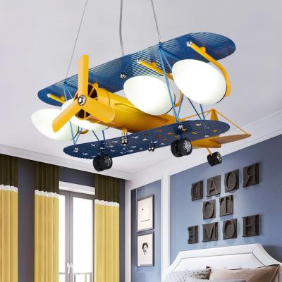 China Kids Room Lamp For Children Chandelier E27 Airplane Hanging Lamp ceiling lights for bedroom（WH-MA-147) for sale