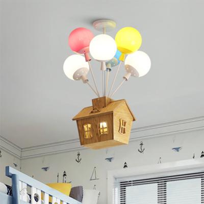 China Balloon Fly House Color Nordic Simple Cartoon Children's Room Chandelier(WH-MA-169) for sale