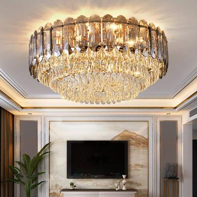 China Luxury Led Ceiling Chandelier For Living Room Big Crystal Lamp ceiling light fixture(WH-CA-67) for sale