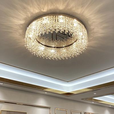China Living Room Ceiling Lamp Luxury Crystal Atmospheric Hall lounge lights(WH-CA-75) for sale