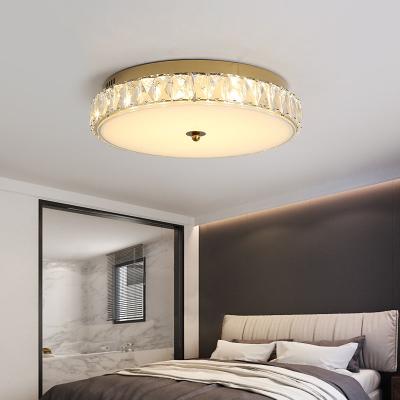 China Modern Simple Light Luxury Crystal Lamp Bedroom Lamp Round led room light(WH-CA-84) for sale