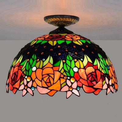 China Mediterranean style Living room Bedroom Kitchen rose Flower chandelier(WH-TA-30) for sale