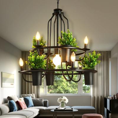 China Retro Industrial Individual Creative Chandelier Table Sunshine Room Flower Shop light(WH-VP-146) for sale