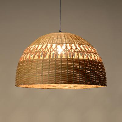 China Delicate Art Bamboo Wicker Rattan Shade Pendant Light Fixture(WH-WP-30) for sale