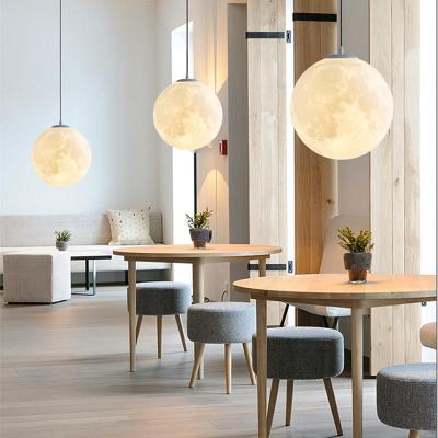 China Creative LED pendant lights indoor home decor light fixture restaurant moon lights(WH-GP-109) for sale