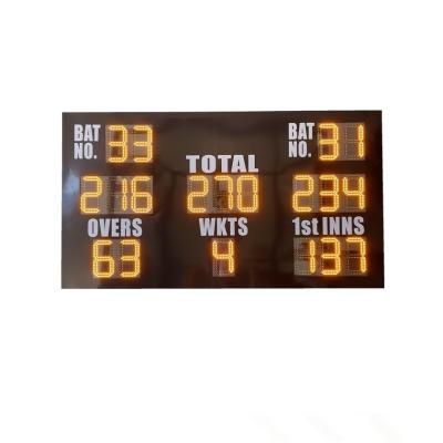 China Britain Standard Yellow Led Cricket Scoreboard Outdoor Indoor for sale