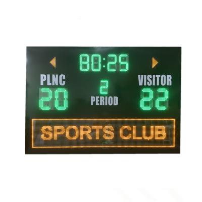 China Led Soccer Football Electronic Scoreboard With Advertisment Moving Sign for sale