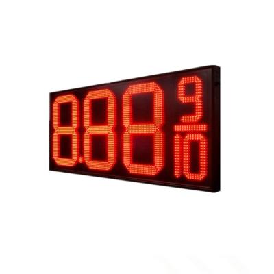 China 12 INCH RED COLOR FOUR DIGITS LED GAS PRICE DISPLAY FOR PETROL STATION for sale