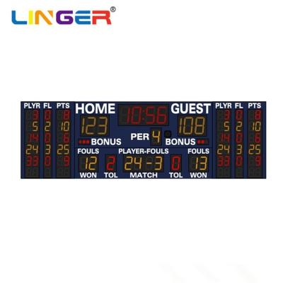 China Multi Function Electronic Basketball Scoreboard With External Siren for sale