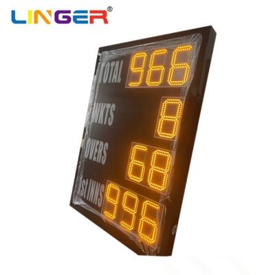 China Electronic Led Cricket Scoreboard With Nine 200mm Digits Dc12v Power for sale
