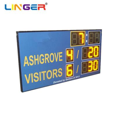 China Electronic Led Wireless Table Tennis Digital Scoreboard With Customized Club Name for sale