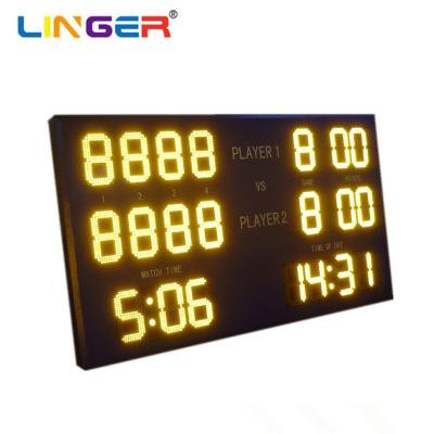 China 1.6mm Thickness Fr4 Pcb Digit Electronic Tennis Scoreboard In Amber for sale