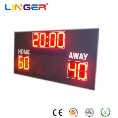 China 1000mm X 1600mm X 90mm Football Stadium Scoreboard Fully Waterproof 240V For High School for sale