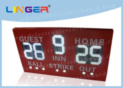 China Large Size Portable Scoreboard Baseball , LED Electronic Scoreboard For Baseball for sale