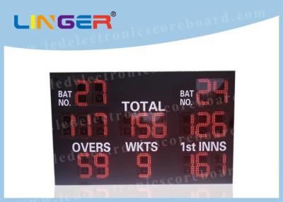 China Professional LED Cricket Scoreboard With Brackets Hanging / Mounting Installation for sale