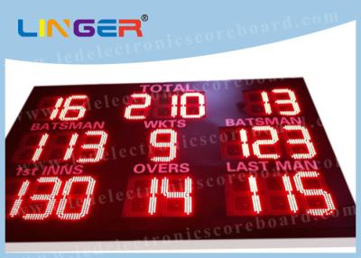 China Sport LED Cricket Scoreboard With Wheel , Outdoor Portable Scoreboard For Cricket for sale