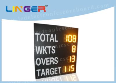 China Large Outdoor Cricket Digital Scoreboard , 7 Segments Cricket Electronic Scoreboard for sale