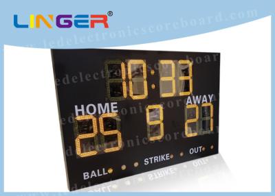 China Electronic Baseball Scoreboards For Little League Wireless / Wire Software Controller for sale