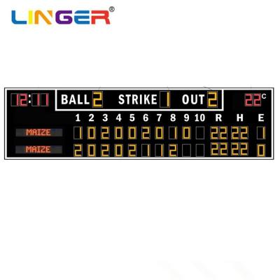China High Resolution Baseball LED Segment Digit Scoreboard With High Refresh Rate for sale
