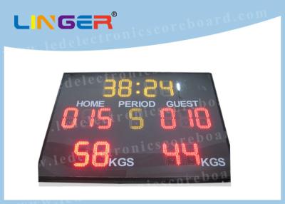 China Handle Remote and Simple Function Led Electronic Scoreboard For Wrestling Sport for sale