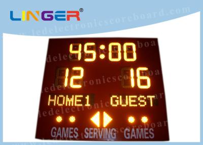 China 8inch Amber Digits With Red Color Cabinet Led Electronic Scoreboard for Softball Sport for sale
