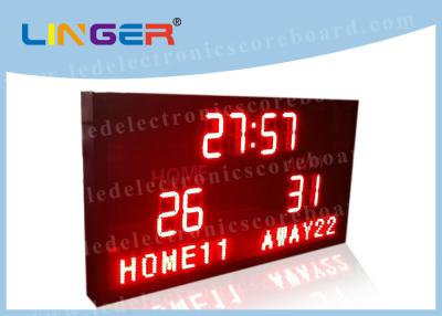 China 1m x 2m Size and Red Color 12inch Digits Led Electronic Board for Semi - Outdoor for sale